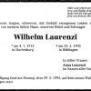 Laurenzi Wilhelm 1913-1995 Todesanzeige